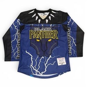 Black Panther Headgear Classics Embroidered Hockey Jersey XS Streetwear 60s